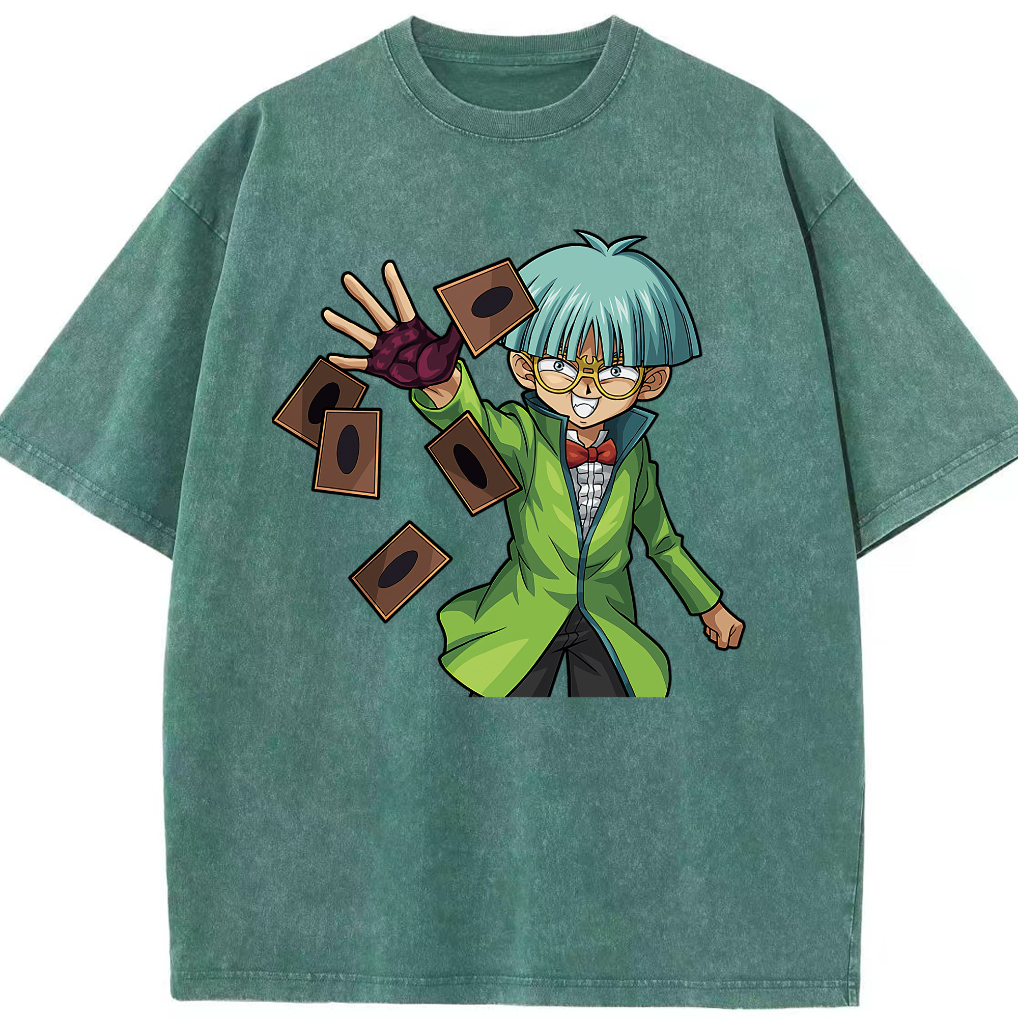 （画像用） 遊☆戯☆王 Yu-Gi-Oh! 綿100% ヴィンテージ風 半袖Tシャツ（フロントプリント）